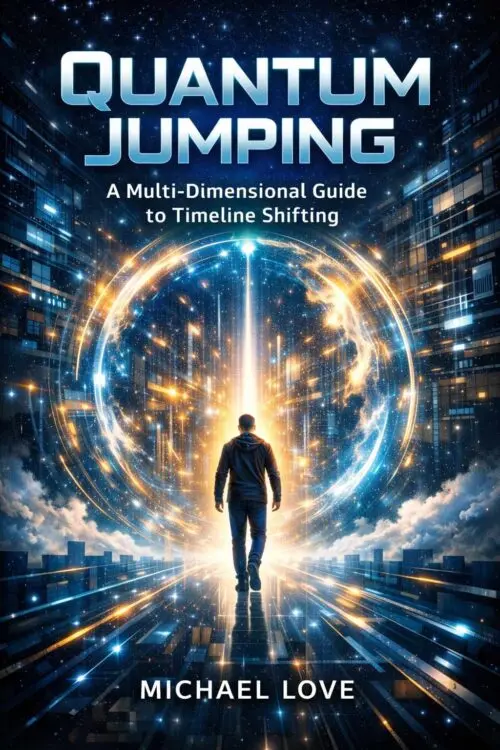 Quantum Jumping book cover by Michael Love